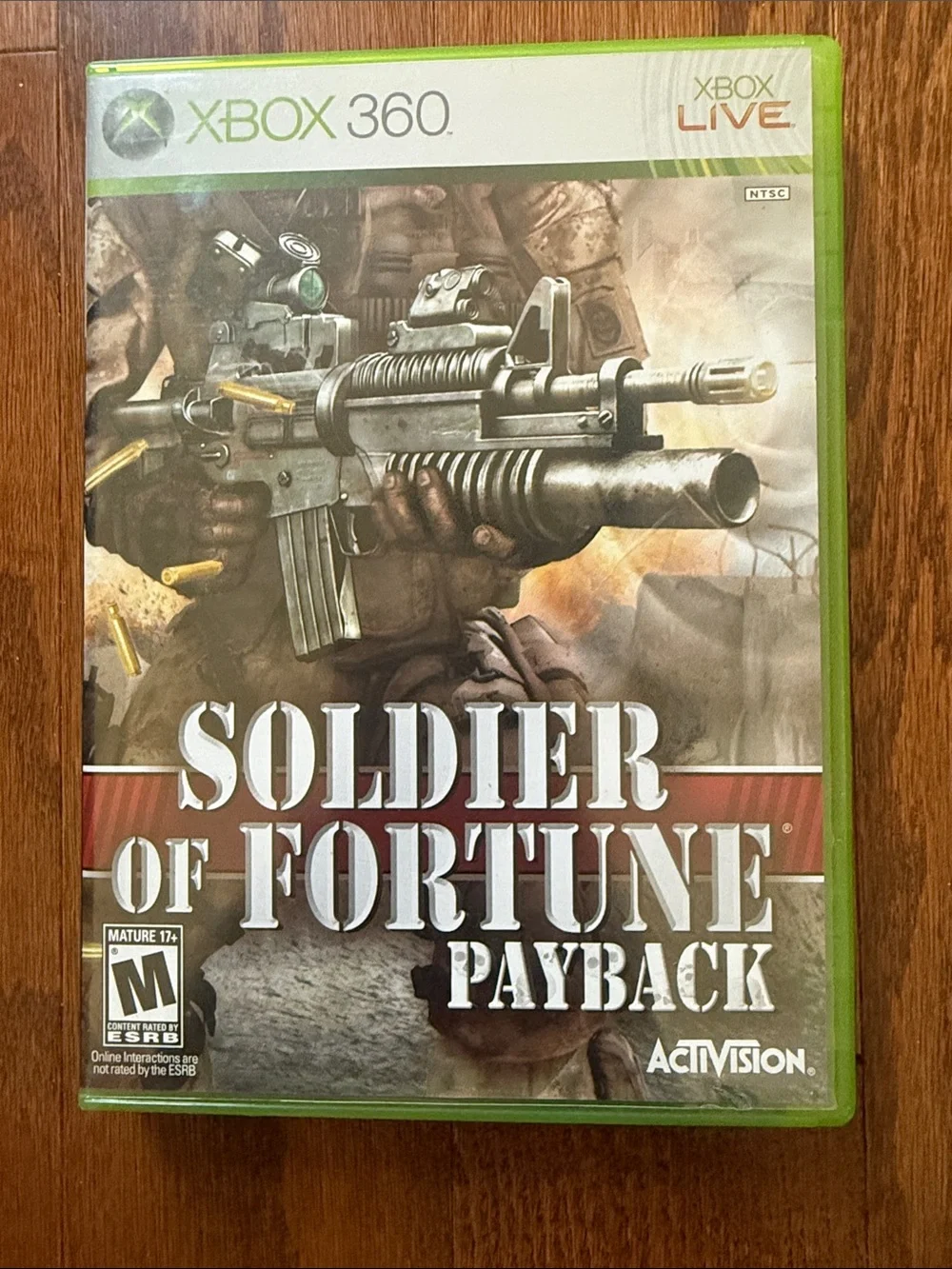 Soldier of Fortune Payback Xbox 360 2007 Activision Shooter Video Game